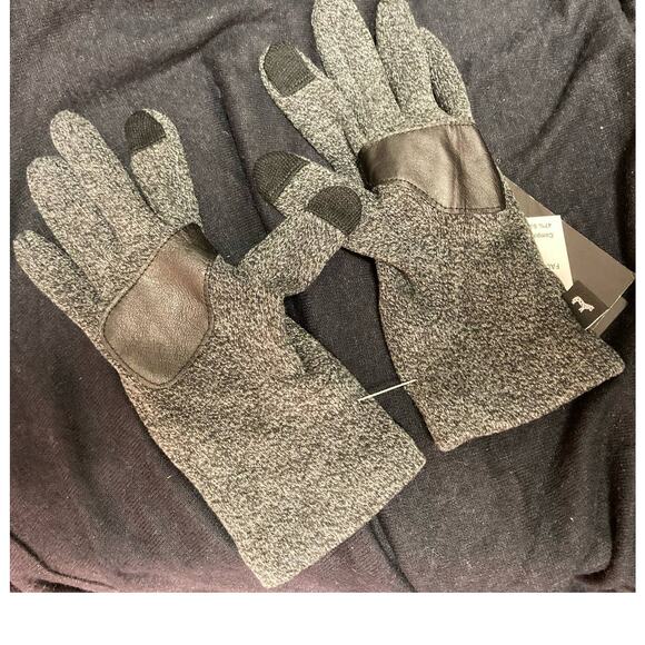 Echo Touchscreen Compatible Knit Gloves Women Small/Medium Charcoal Heather NWT - Picture 3 of 6